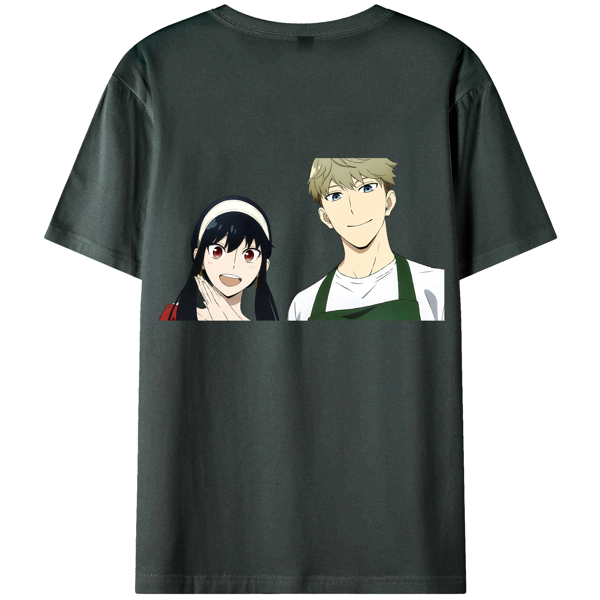 （画像用） SPY×FAMILY间谍家家酒 綿100％ メンズ半袖Tシャツ（バックプリント） 通気性